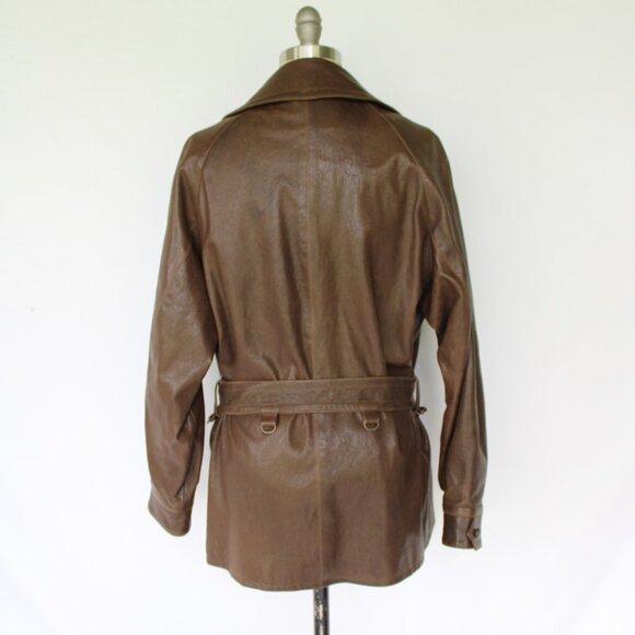 RALPH LAUREN Purple label collection leather military moto Spy Jacket POLO RRL - Picture 8 of 9